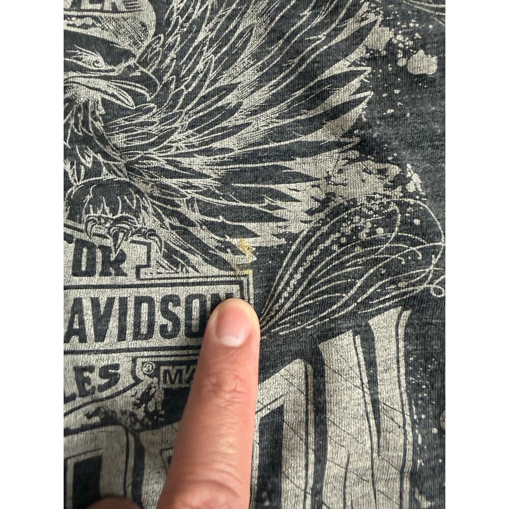 Harley Davidson Motor Company Medium Roswell GA Killer Creek Grunge Casual Tee - Picture 5 of 5